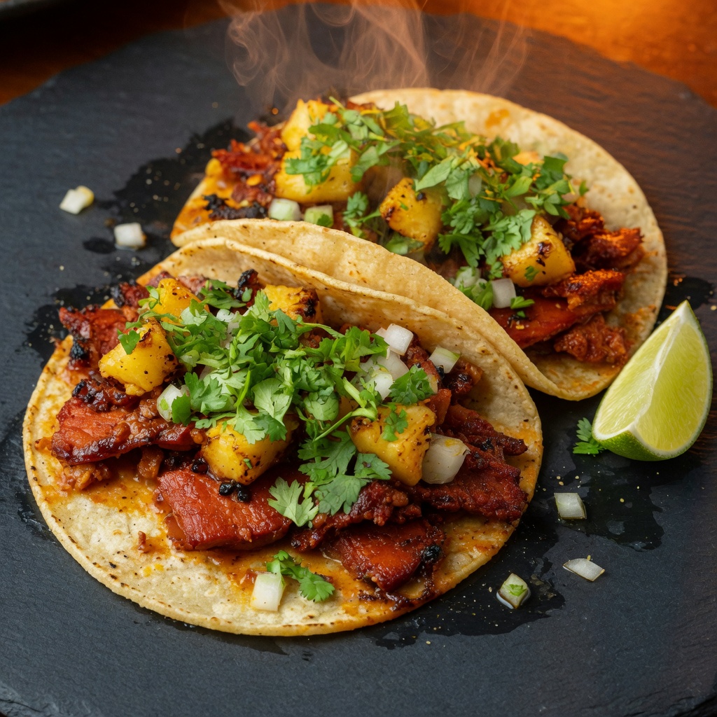 Al pastor with pineapple